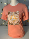 Empowering Women Short Sleeve Tee Shirt Stay Wild Moon Child