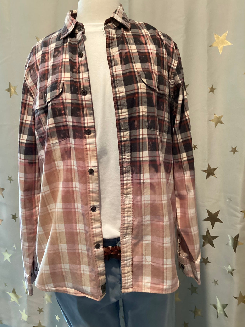 Country Music Hand Bleached Hand Printed Shirt Set