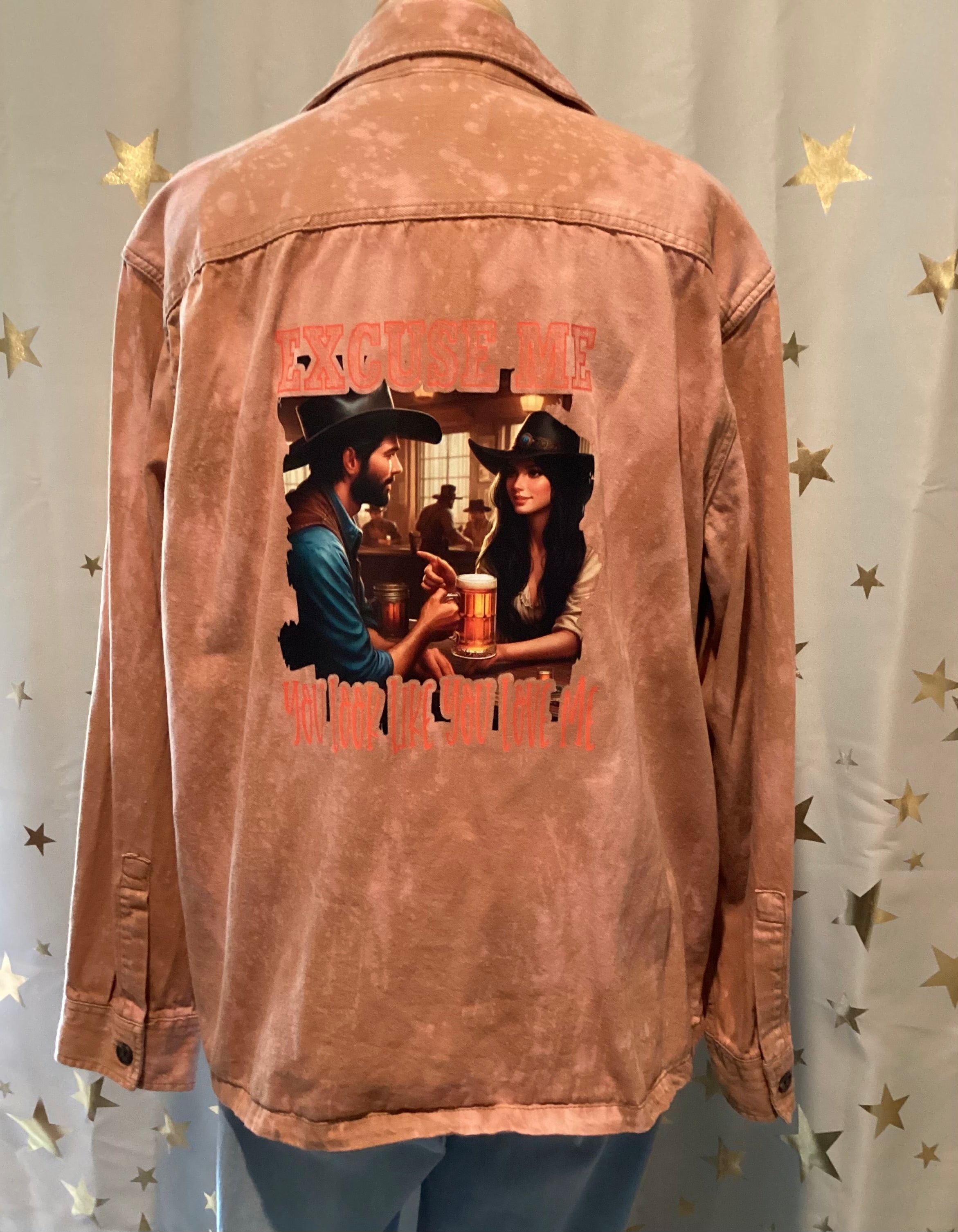 Country Music Hand Bleached Hand Printed Shirt Set