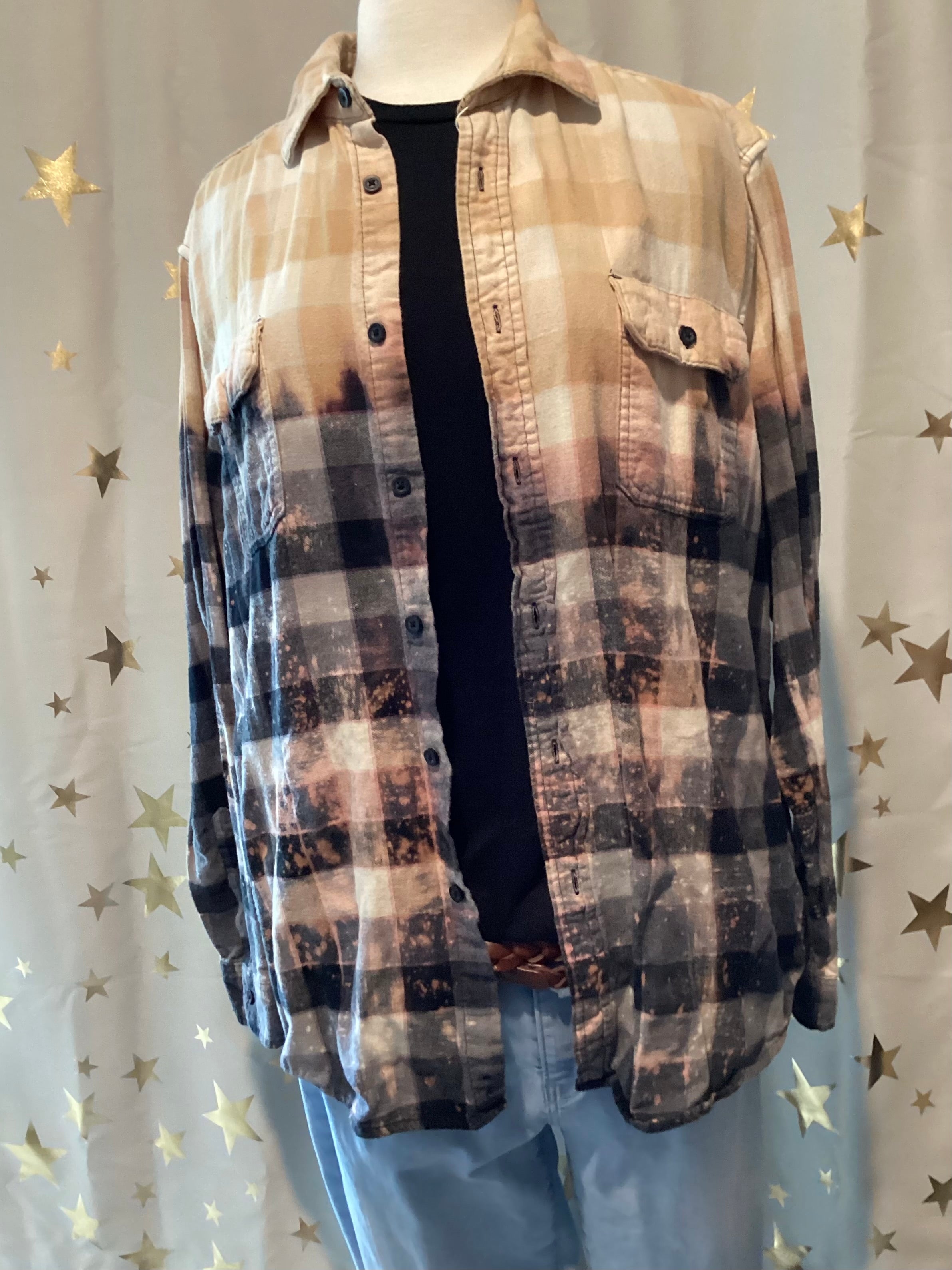 Country Music Hand Bleached Hand Printed Shirt Sets
