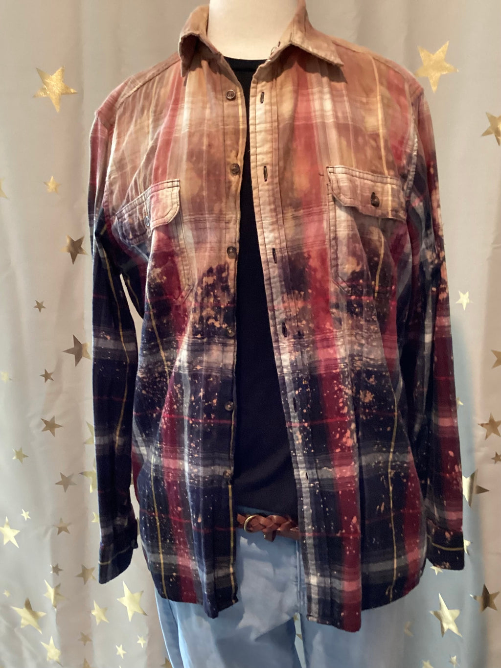 Country Music Hand Bleached Hand Printed Shirt Set