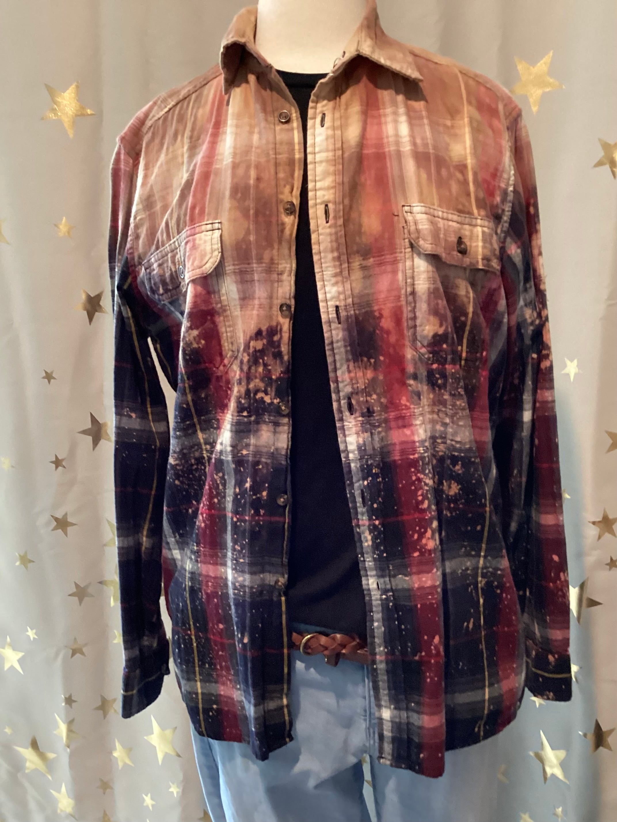 Country Music Hand Bleached Hand Printed Shirt Set
