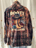 Country Music Hand Bleached Hand Printed Shirt Set