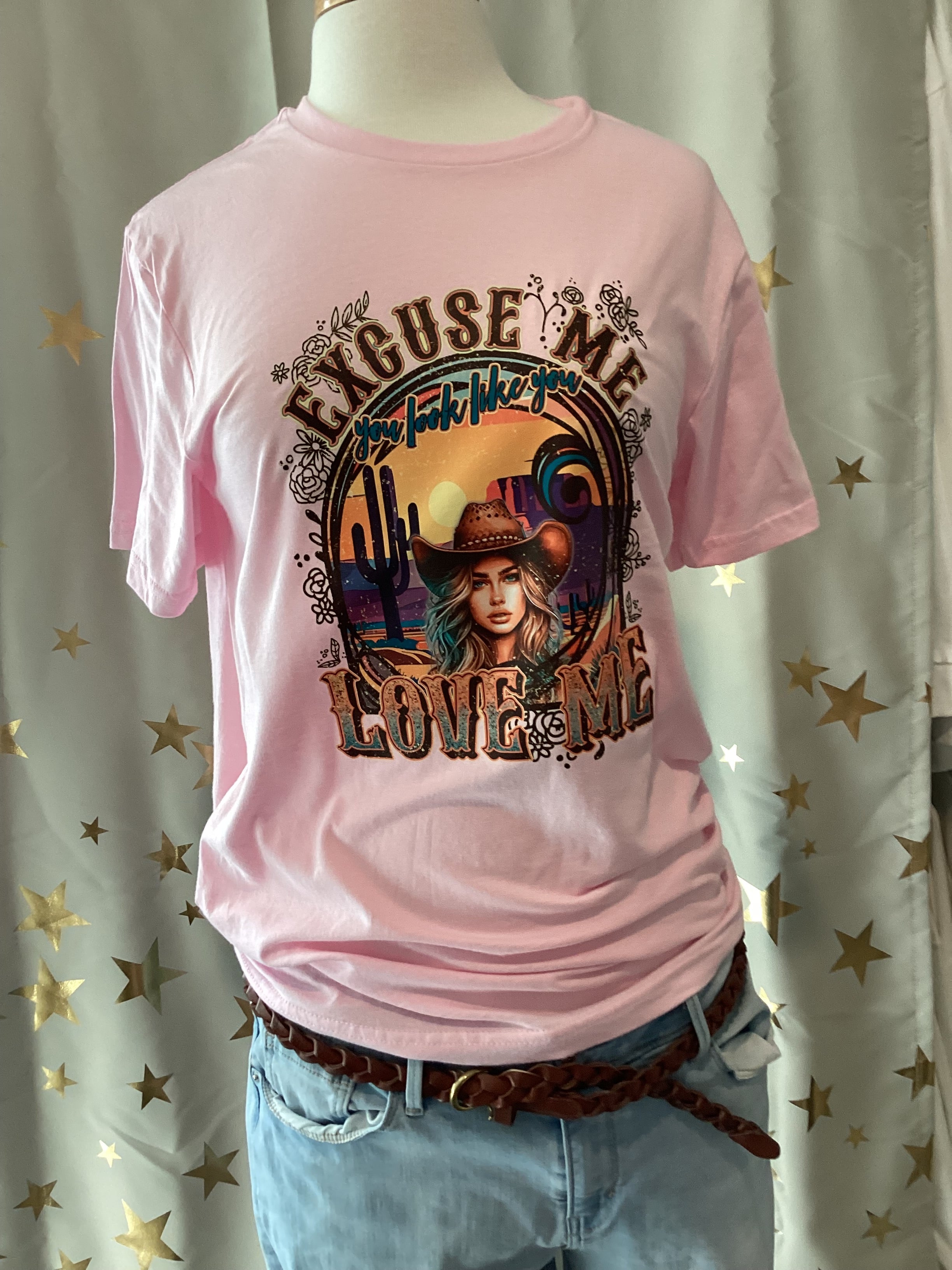 Country Music Hand Bleached Hand Printed Shirt Set