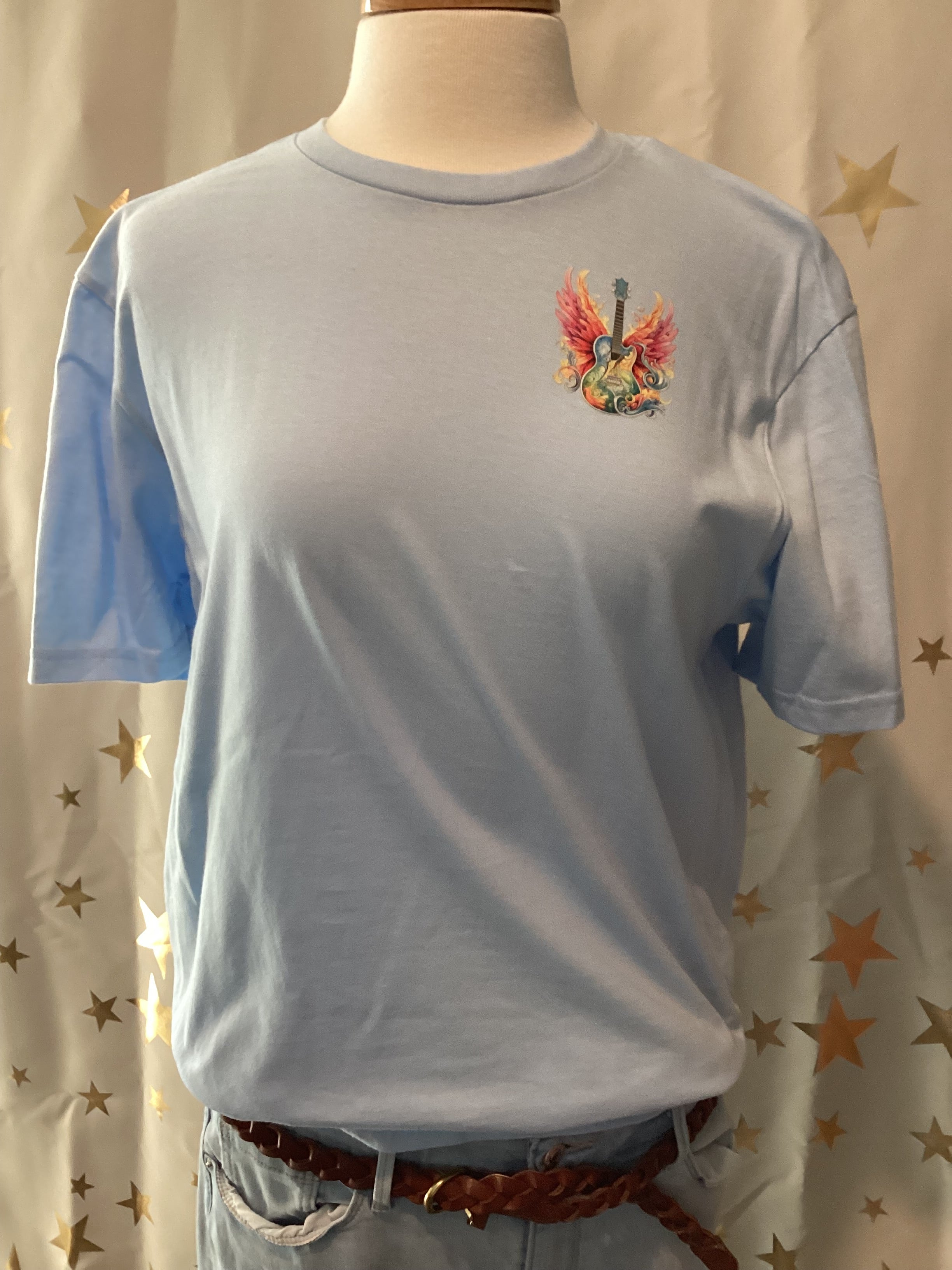 Country Music hand bleached hand printed shirt set