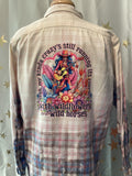 Country Music hand bleached hand printed shirt set