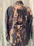 Country Music hand bleached hand printed shirt set